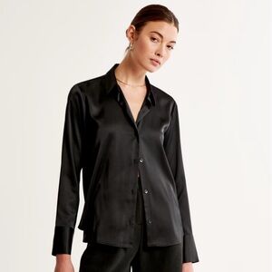 Abercrombie & Fit Black Button Down Top